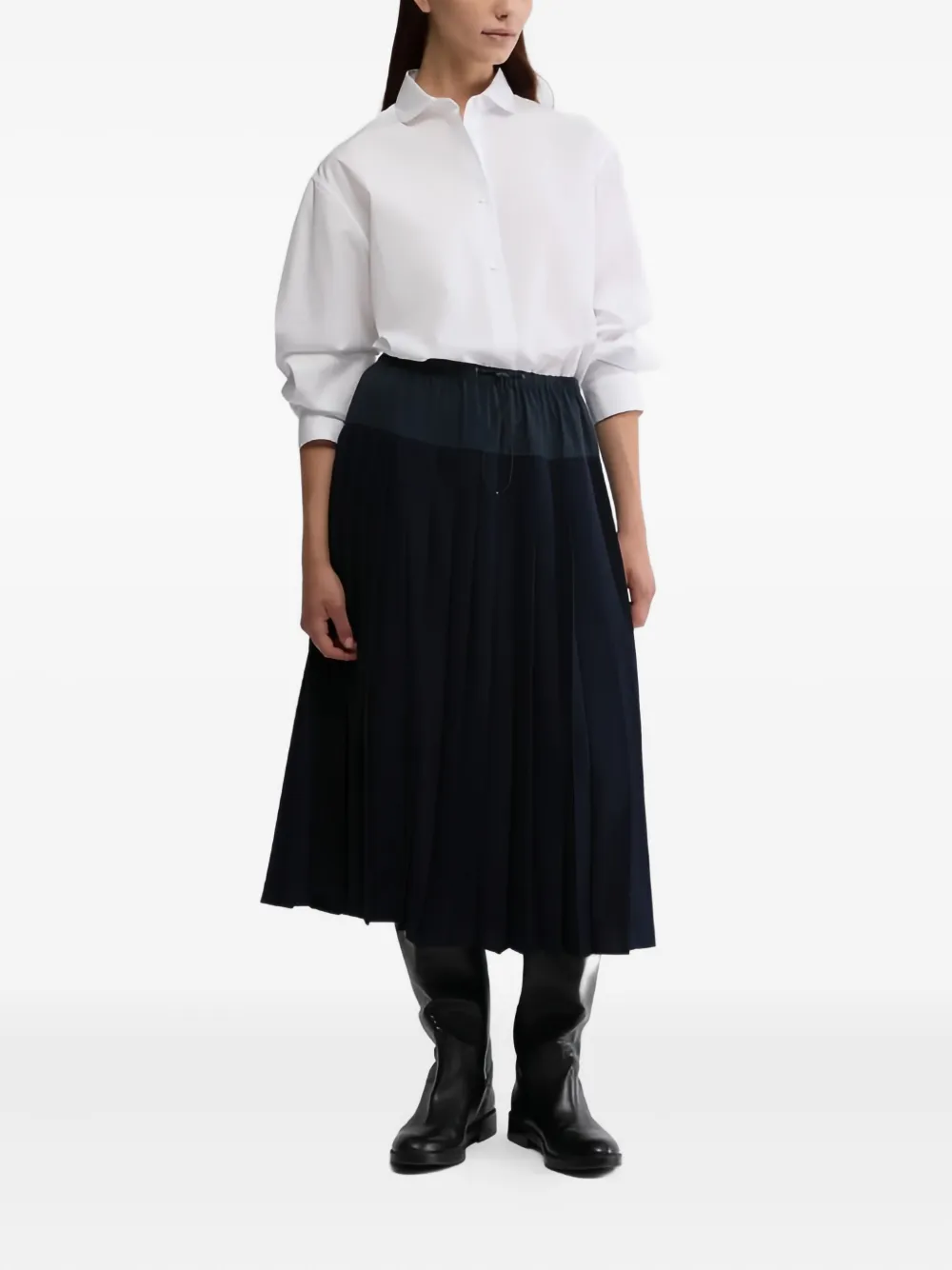 ASPESI Effen blouse - Wit