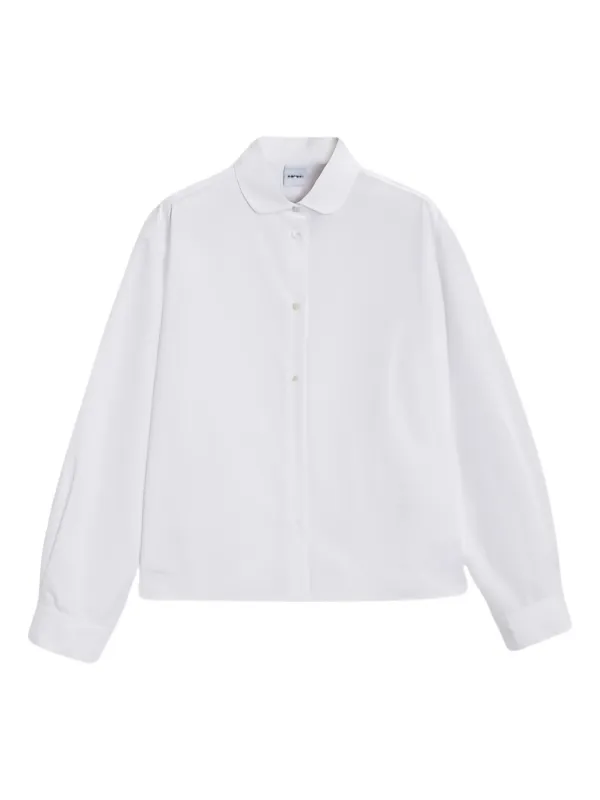 ASPESI Long-sleeve Plain Shirt in White