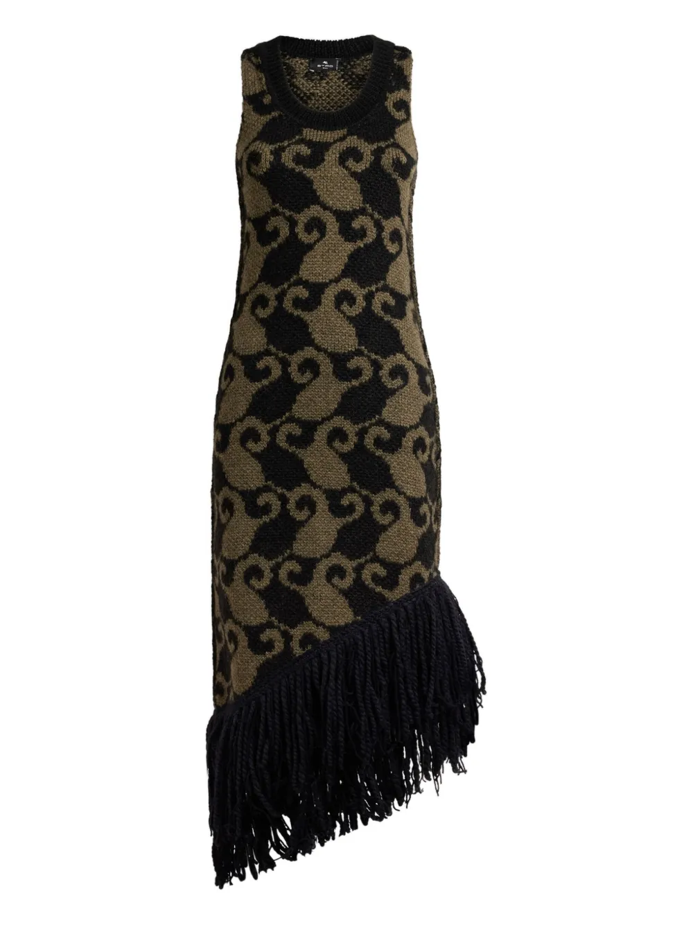 ETRO Abito midi con stampa paisley | nero | Image 1