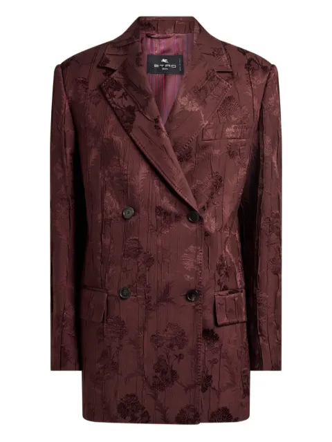 ETRO floral-print double-breasted jacket