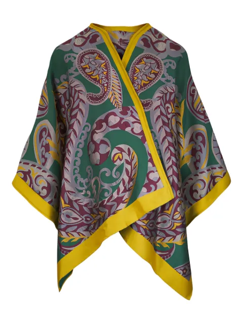 ETRO paisley-motif cape