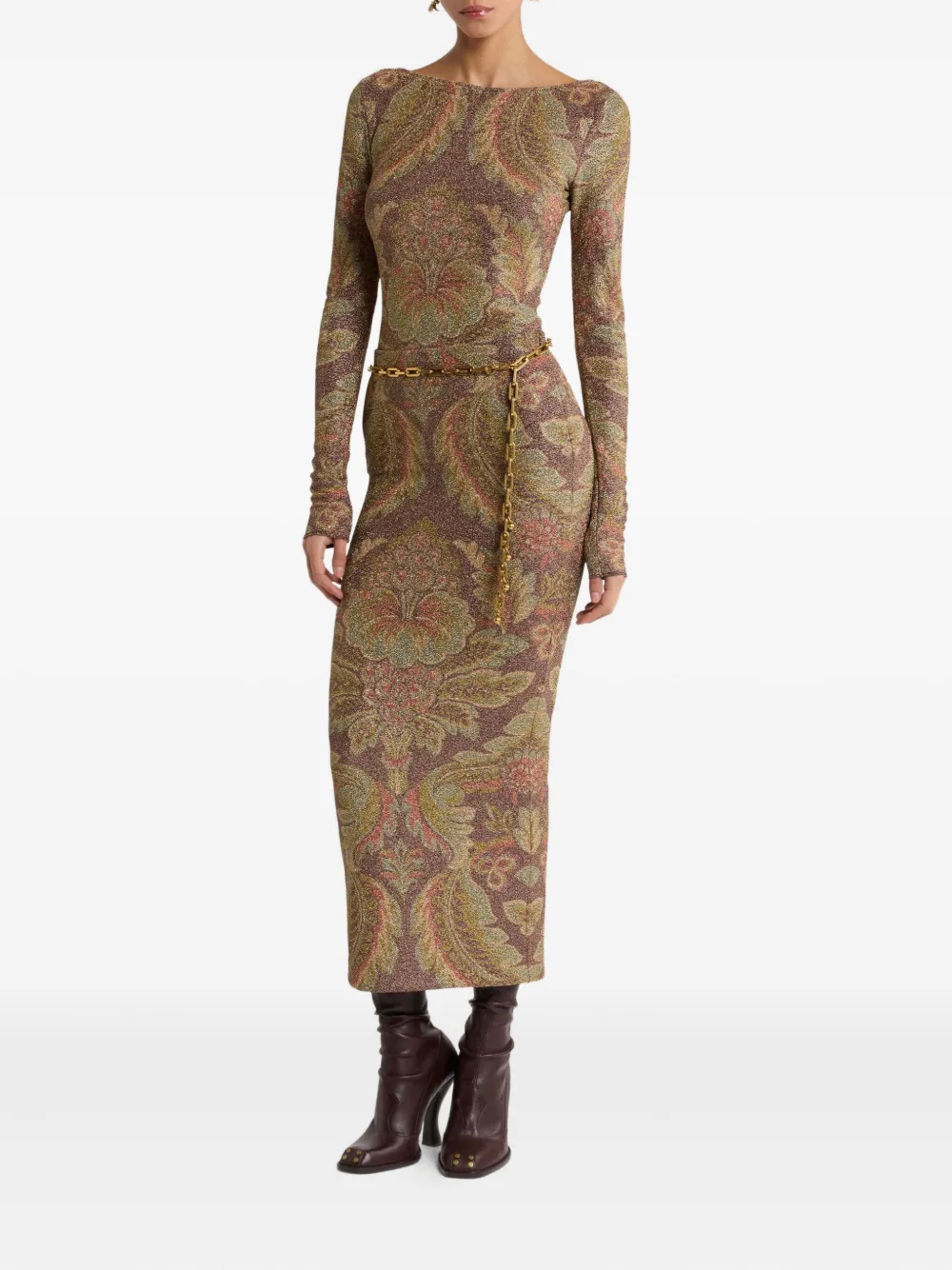ETRO paisley glitter top Bruin