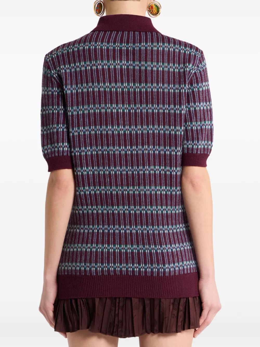ETRO jacquard polo shirt Rood