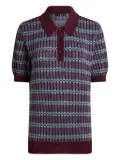 ETRO jacquard polo shirt - Red