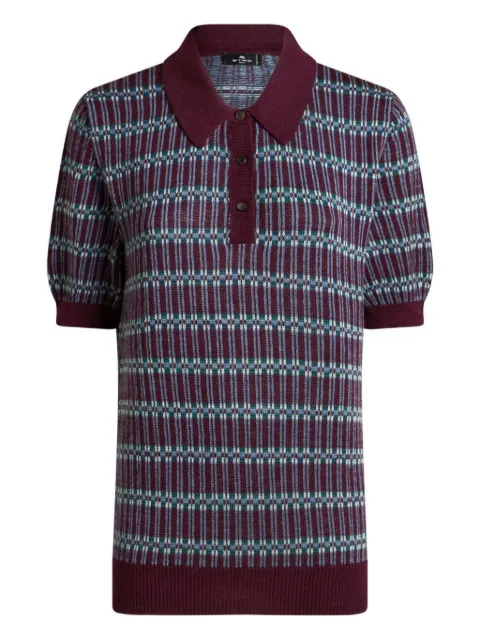 ETRO Polo jacquard