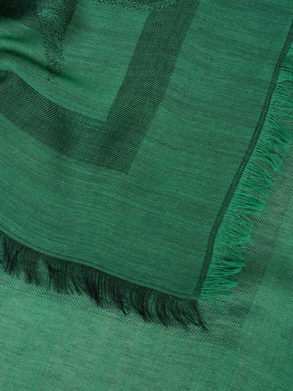 ETRO paisley jacquard shawl Groen