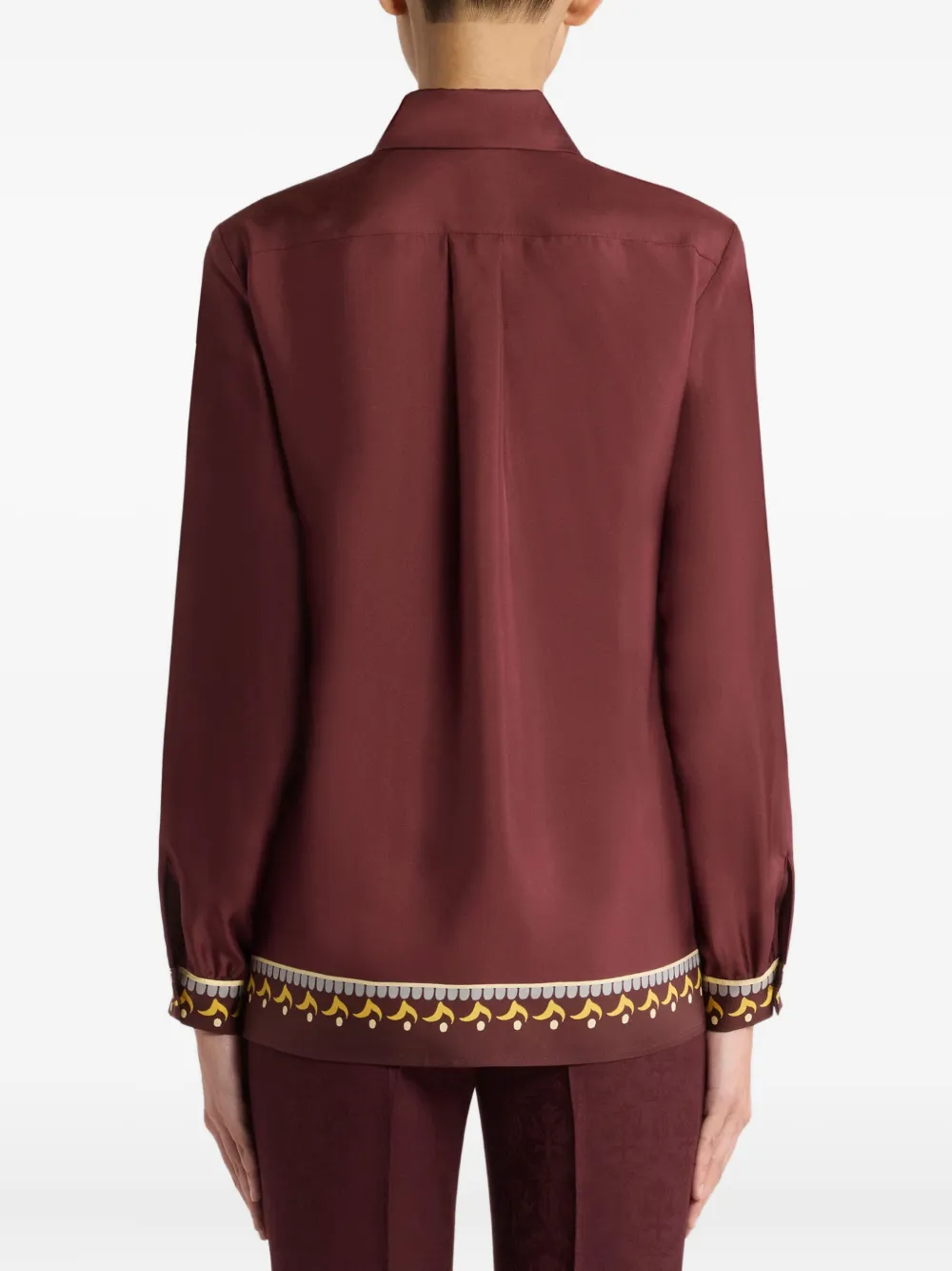 ETRO Blouse met bloemenprint Bruin