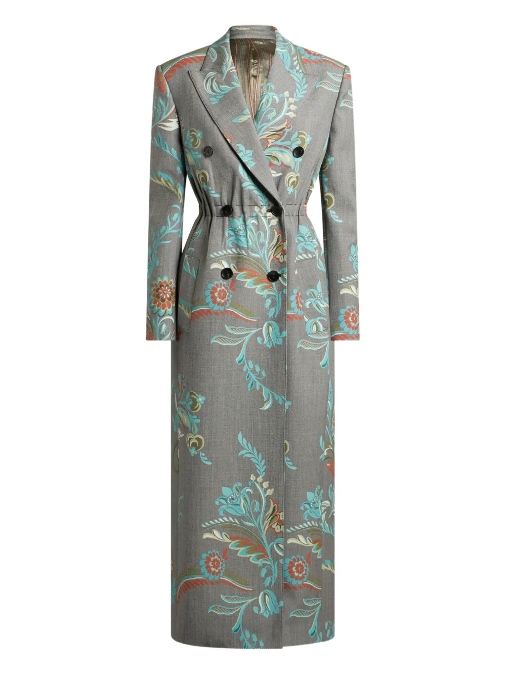 ETRO プリント ダブルコート - グレー ETRO プリント ダブルコート - グレー