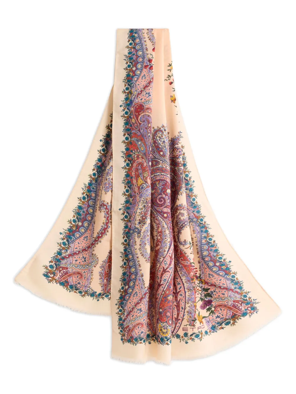paisley floral print scarf