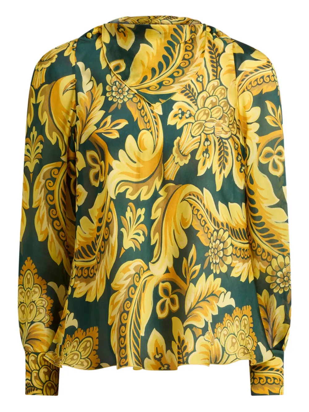 flower-bee motif blouse