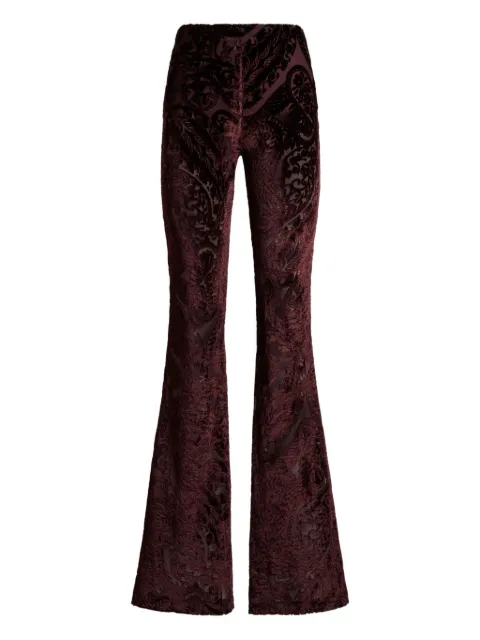 ETRO jacquard chenille flared trousers