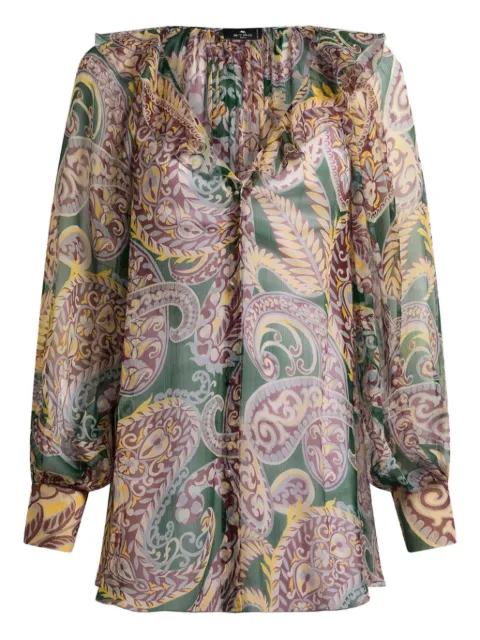ETRO Gerüschtes Paisley-Hemd