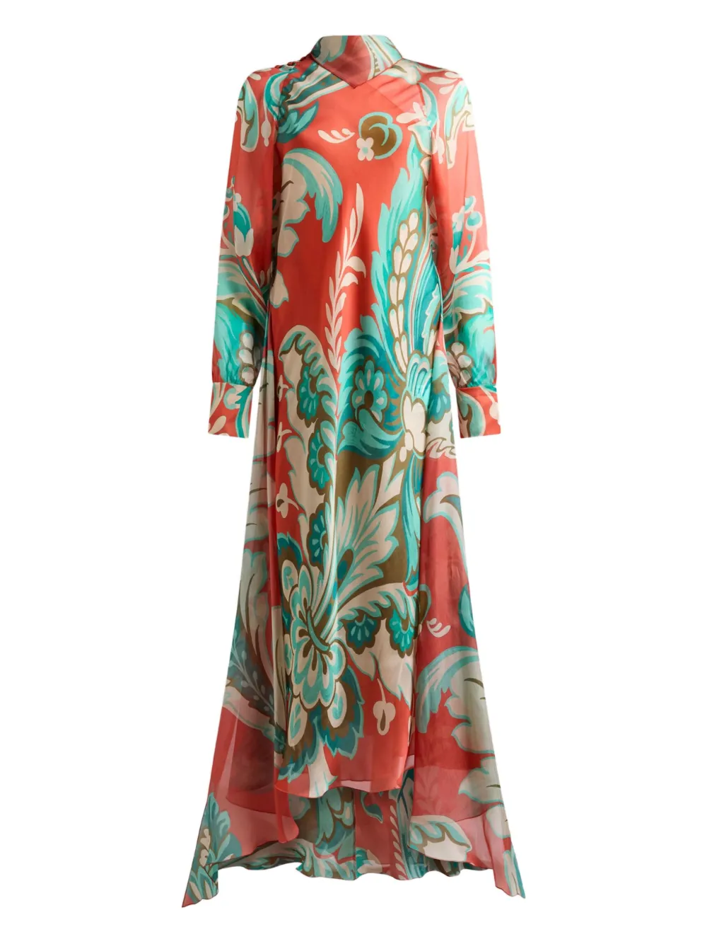 ETRO paisley-print drape dress | Red | Image 1