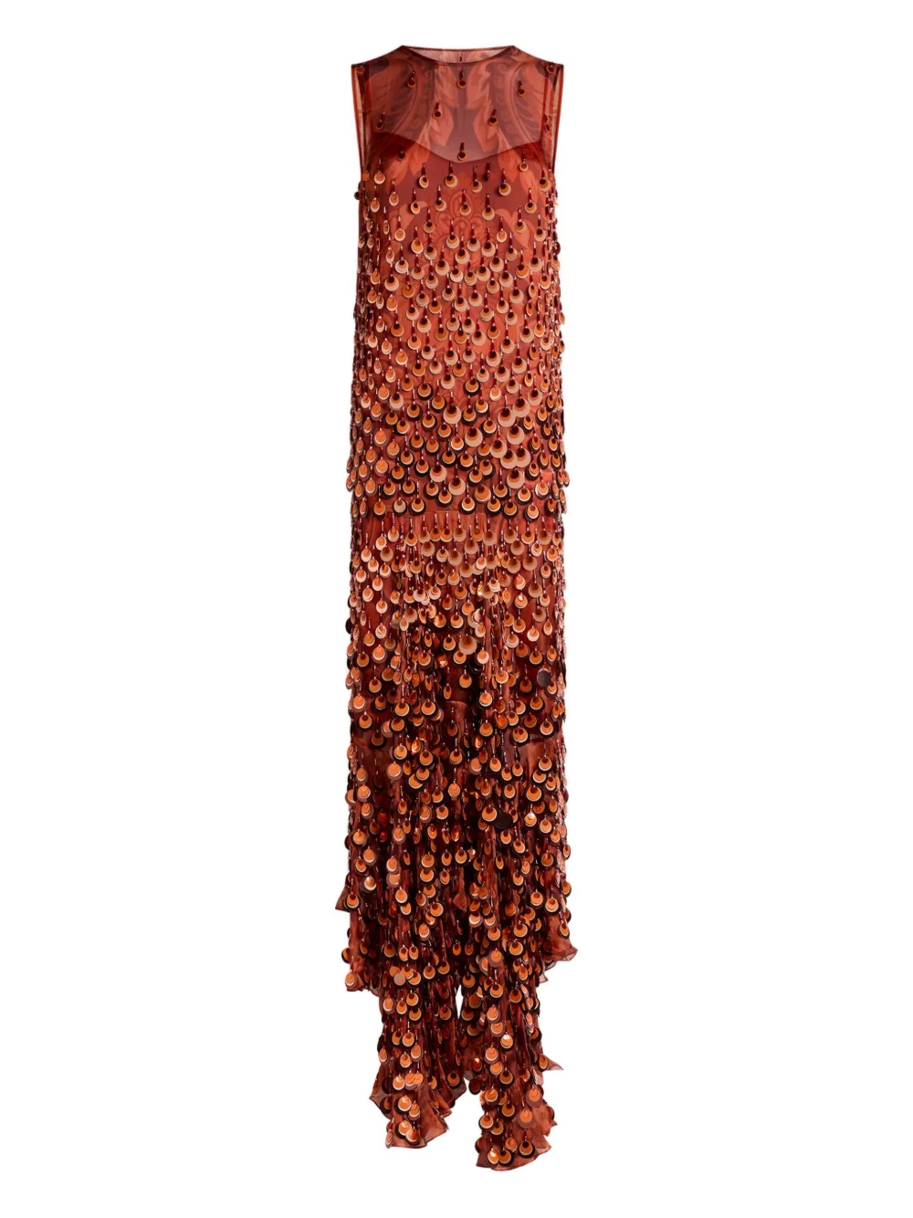 ETRO sequin-embellished sleeveless dress | Red | Image 1
