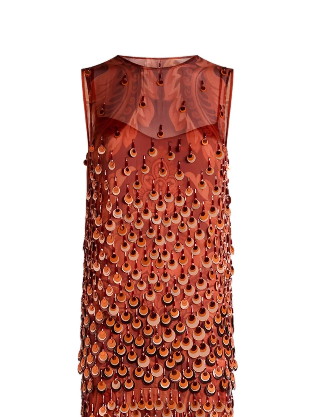 ETRO Jurk met pailletten - Rood