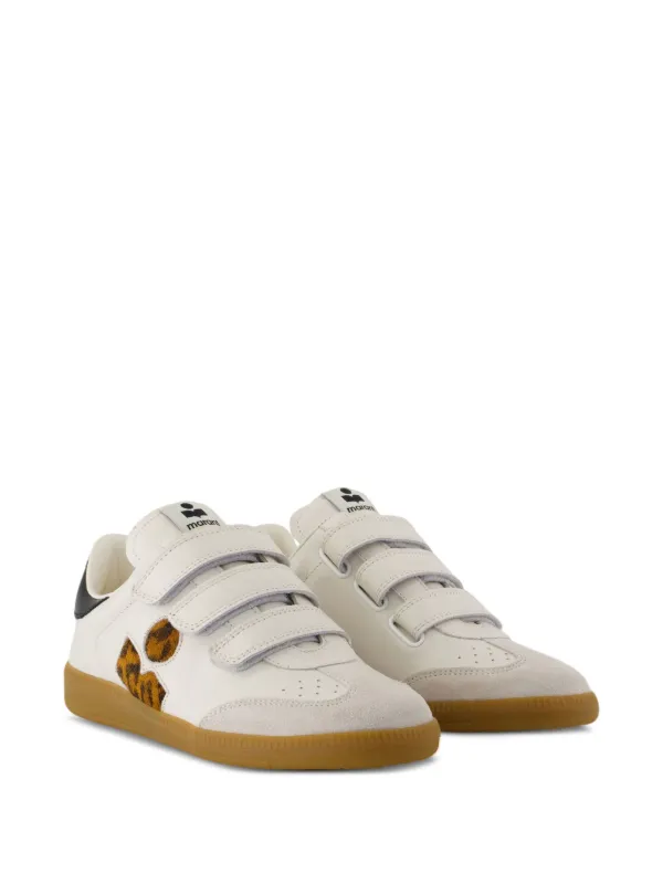 ISABEL MARANT Beth Gb leopard-print Calfskin Sneakers White FARFETCH IL