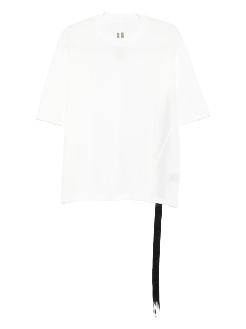 Rick Owens DRKSHDW Walrus asymmetrical-hem organic-cotton T-shirt Wit