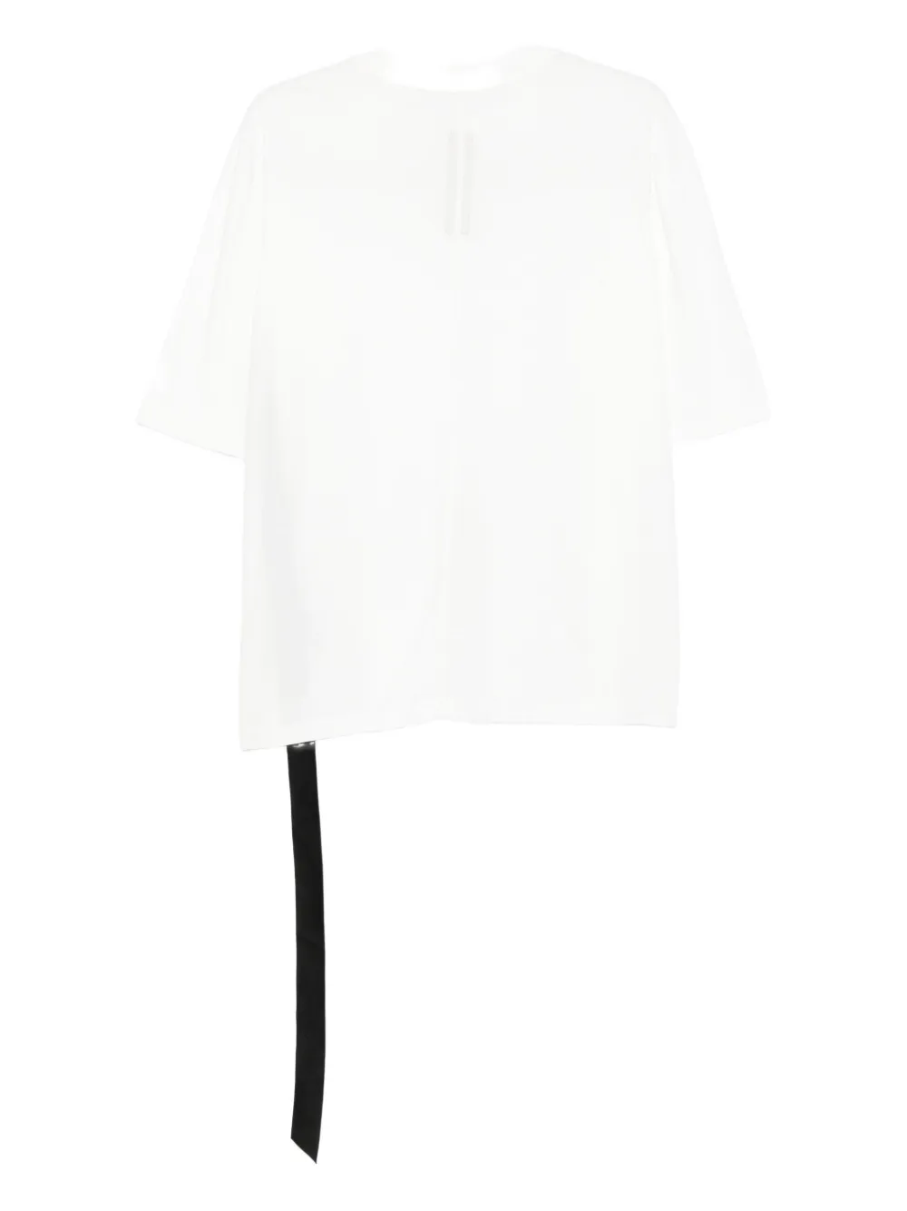 Rick Owens DRKSHDW Walrus asymmetrical-hem organic-cotton T-shirt Wit