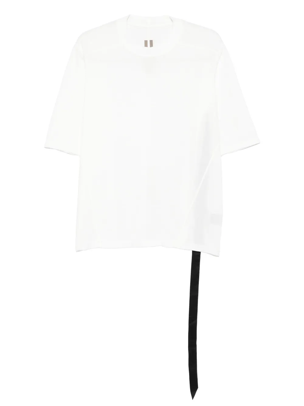 Rick Owens DRKSHDW Walrus T-shirt van biologisch katoen met asymmetrische afwerking Wit