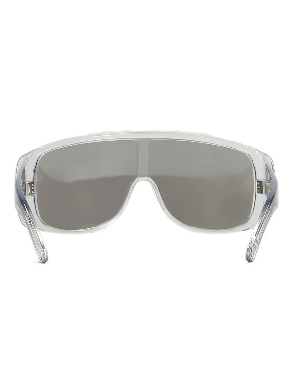 Retrosuperfuture P55 zonnebril met schild montuur Zilver