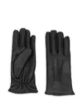 Lardini deerskin stitched gloves - Black