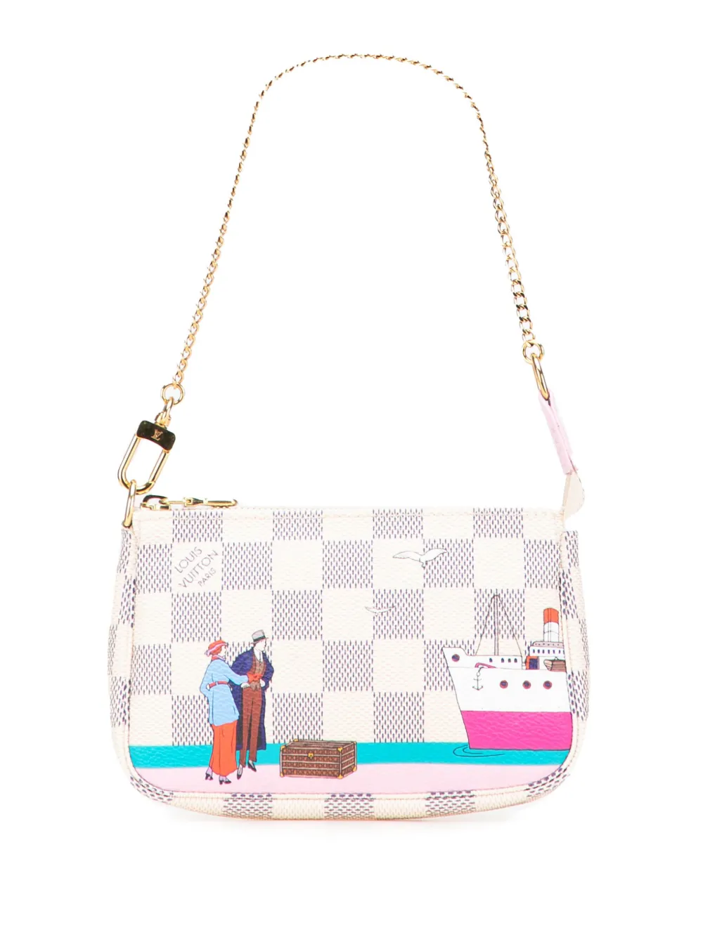 2016 Damier Azur Illustre Transatlantic Mini Pochette Accessories handbag