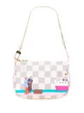 Louis Vuitton Pre-Owned 2016 Damier Azur Illustre Transatlantic Mini Pochette Accessories handbag - White