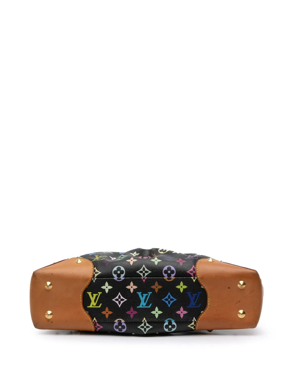 Pre-owned Louis Vuitton 2009 Monogram Multicolore Judy Mm Satchel In Black
