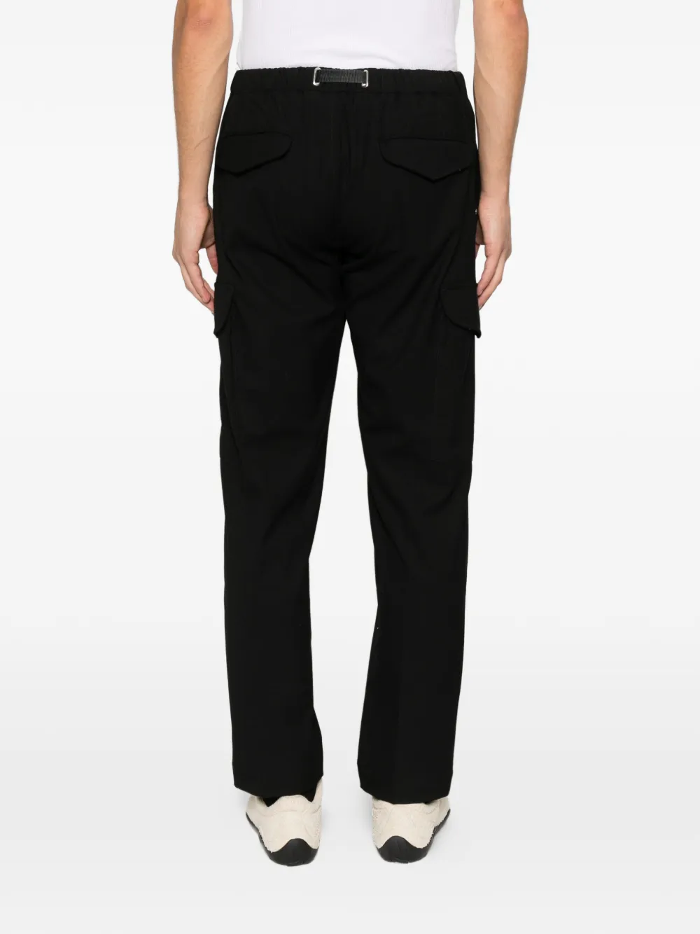 Whitesand Cargo Belted Trousers In Black
