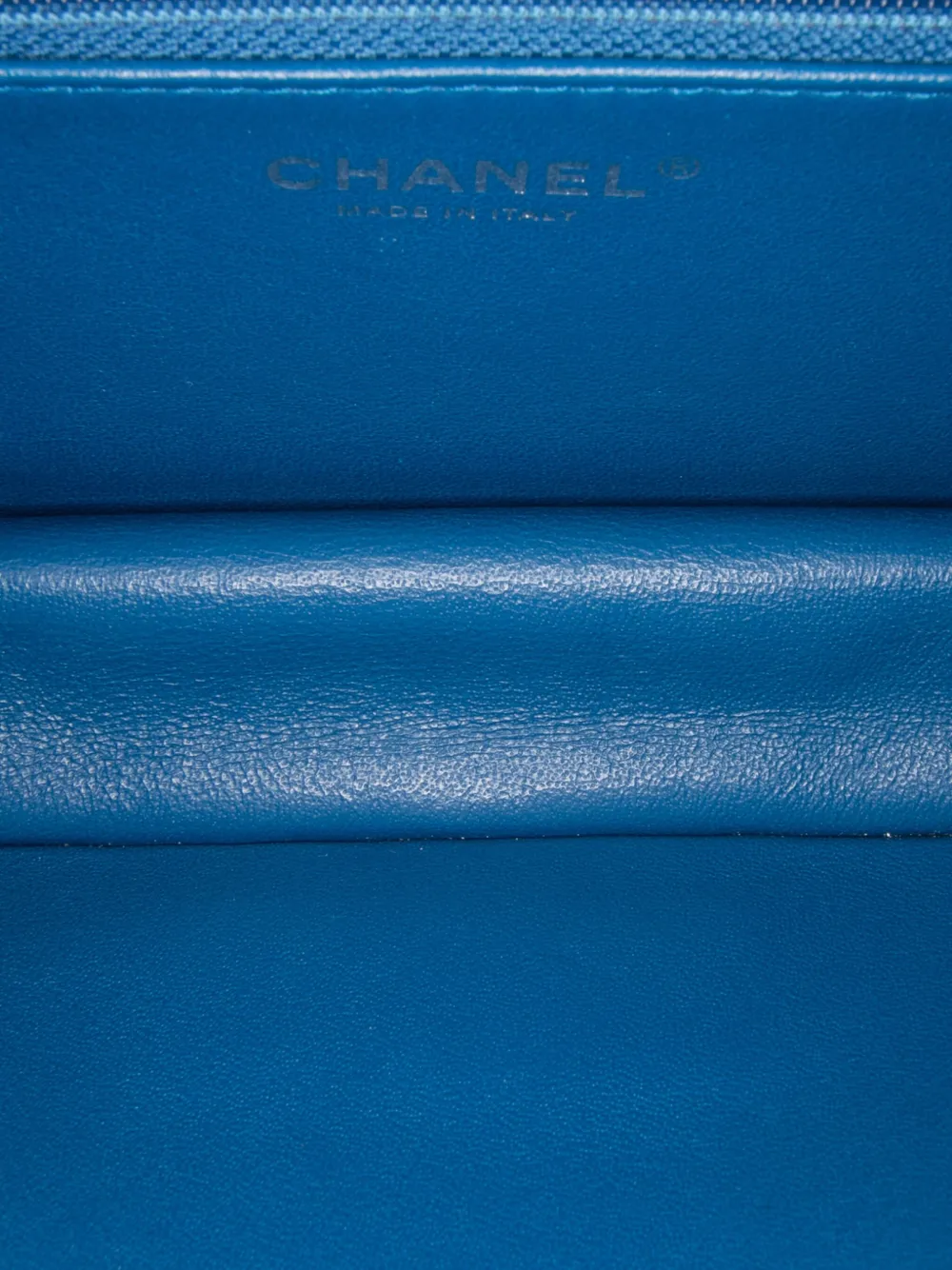 Pre-owned Chanel 2017-2018 Mini Quilted Tweed Beauty Lock Flap Crossbody Bag In Blue