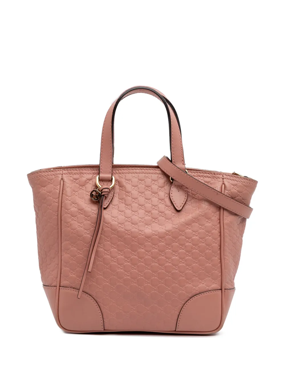 Gucci Pre-Owned 2016-2025 Small Microguccissima Bree satchel - ピンク Gucci Pre-Owned 2016-2025 Small Microguccissima Bree satchel - ピンク