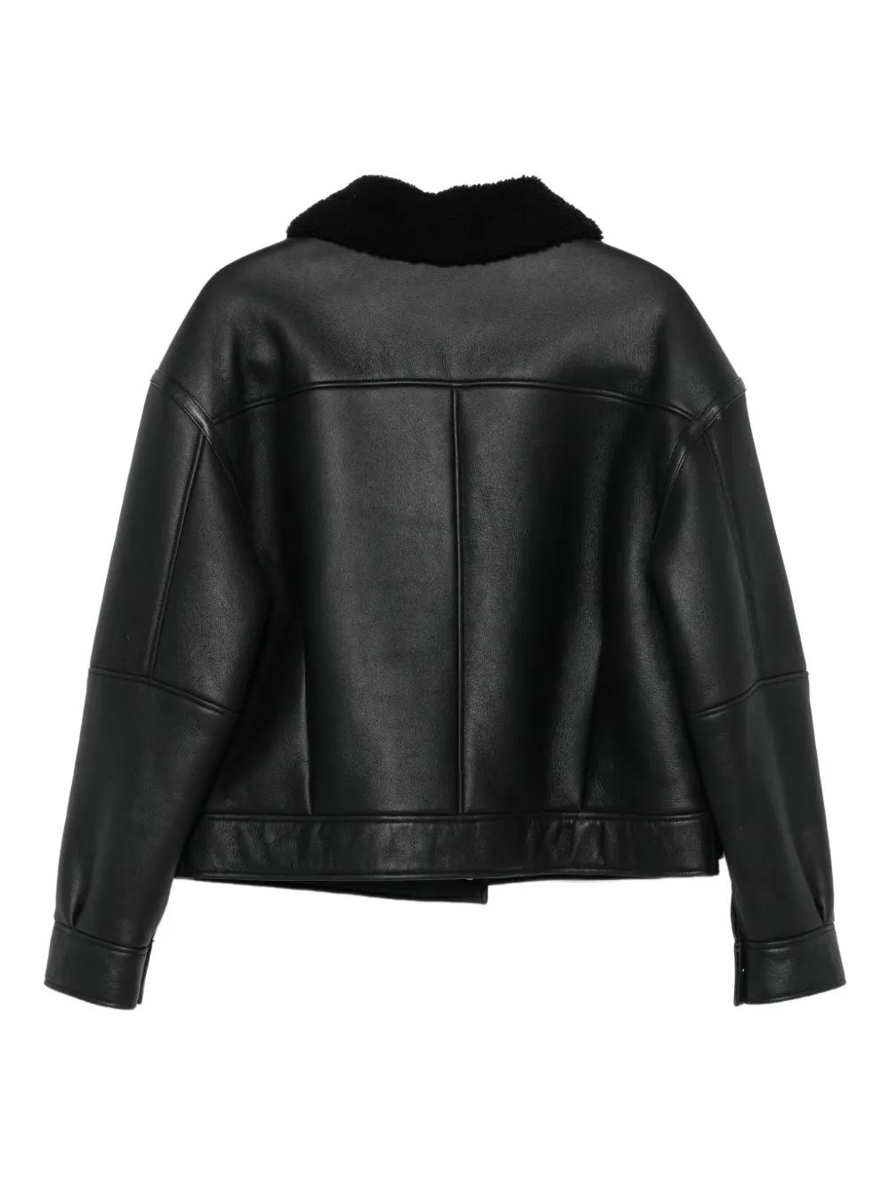 Manokhi shearling-collared leather jacket | Leather Jackets | Image 2