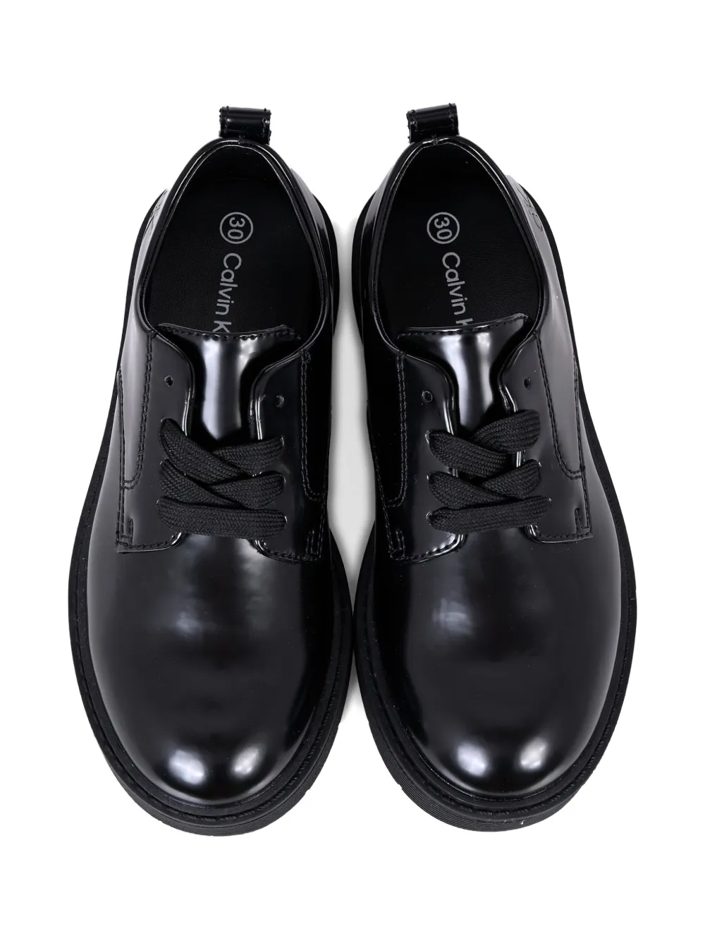 Calvin Klein Kids lace-up mocassins Black
