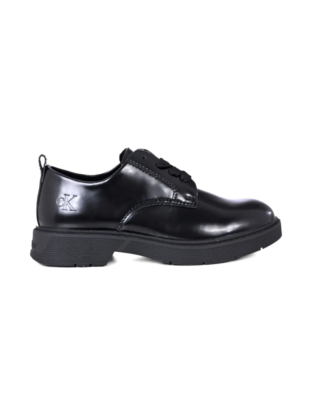 Calvin Klein Kids lace-up mocassins Black