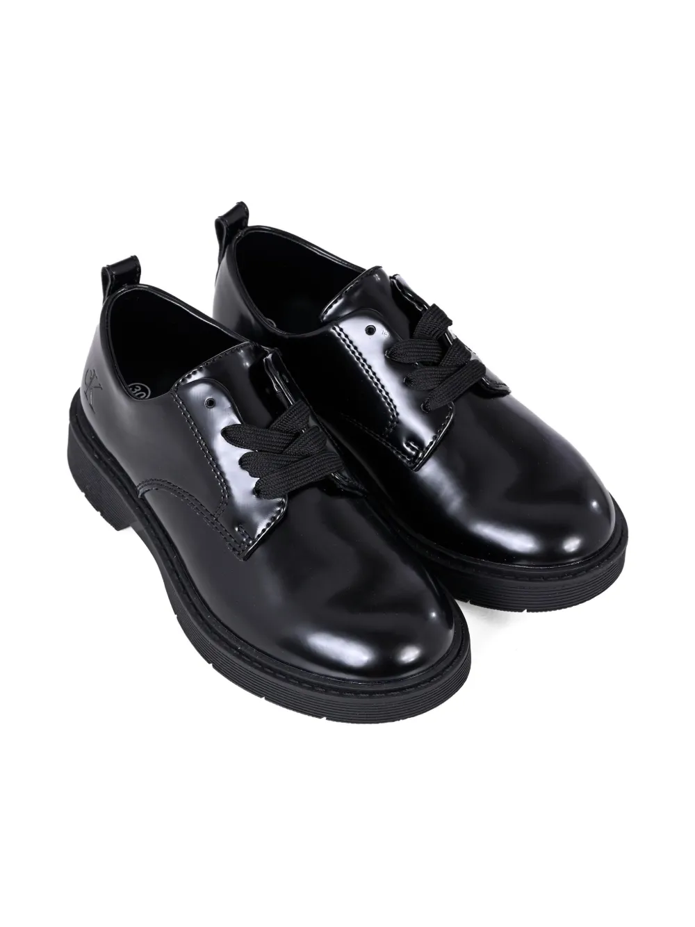 Calvin Klein Kids lace-up mocassins Black