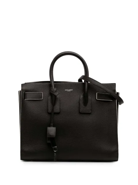Saint Laurent Pre-Owned 2016 Small Grained Calfskin Topstitch Sac De Jour satchel