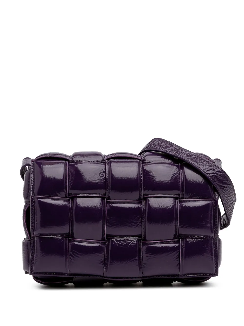 2012-2025 Textured Deerskin Intrecciato Padded Cassette crossbody bag