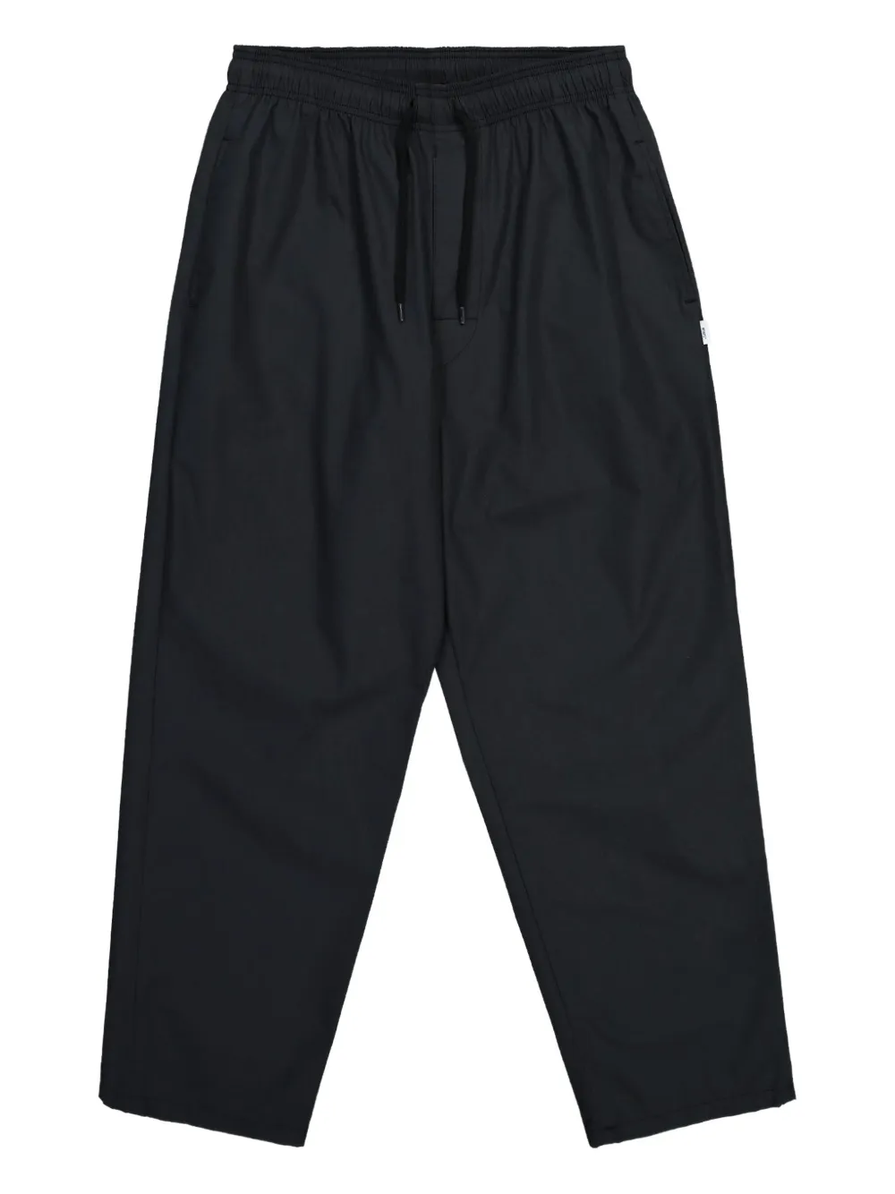 elastic-waist cotton-blend trousers