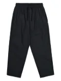 WTAPS elastic-waist cotton-blend trousers - Black