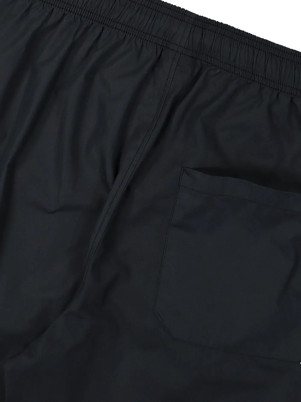 Wtaps Elastic-waist Cotton-blend Trousers In Black