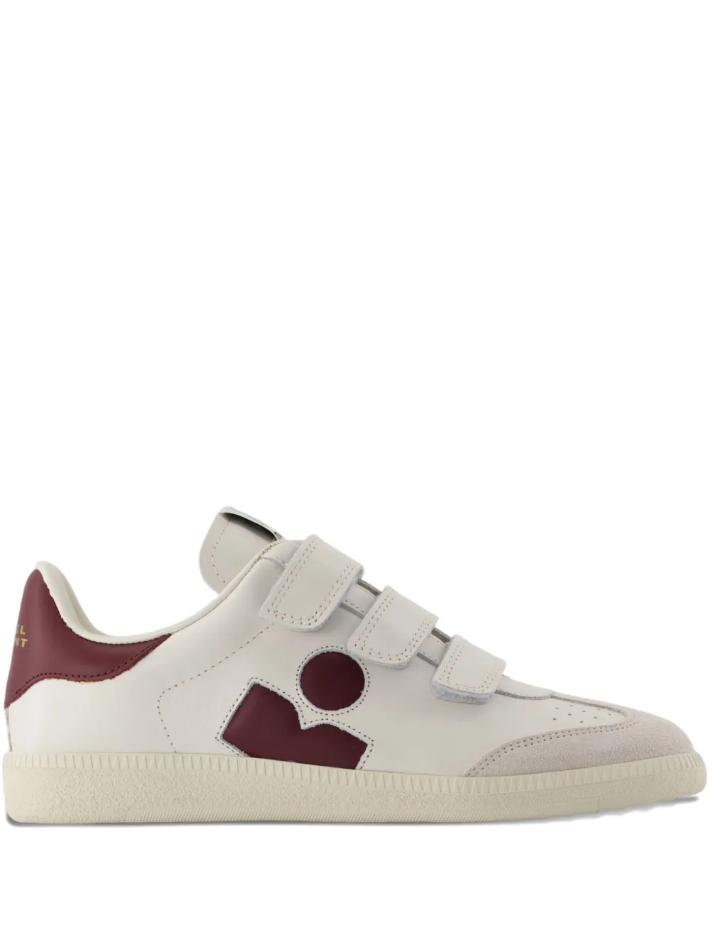 ISABEL MARANT Beth Gb three-strap calfskin sneakers White