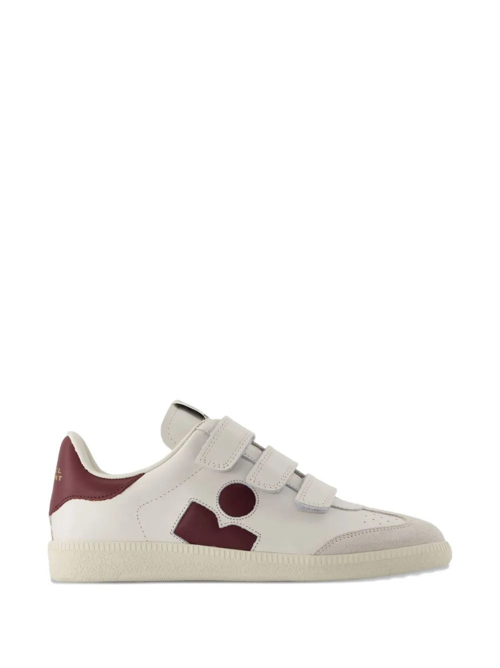 ISABEL MARANT Beth Gb three-strap calfskin sneakers White