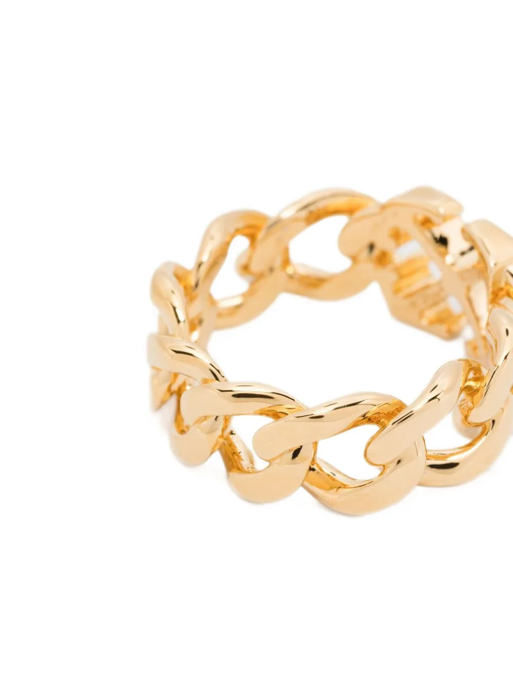Off-White Arrows Plaque Chain-link Ring in Brown, view 3