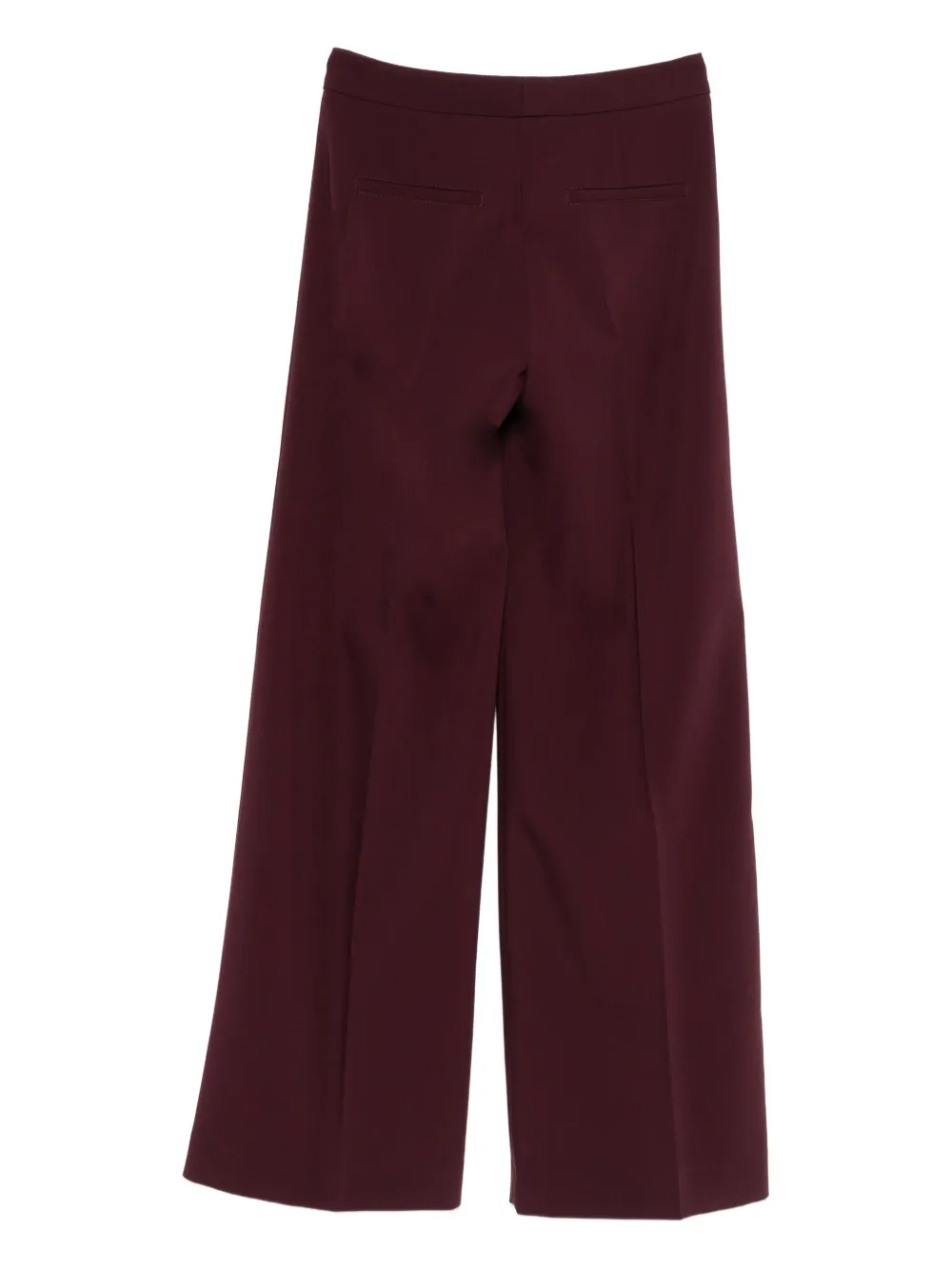 Seductive Bridget button-detailed wide-leg trousers - Rood