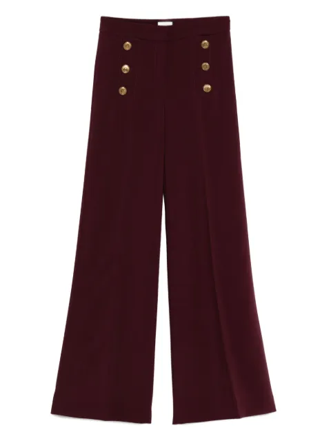 Seductive Bridget button-detailed wide-leg trousers