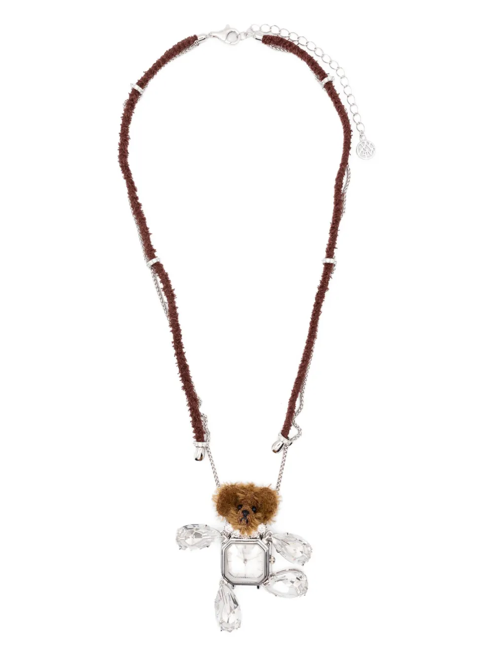 YVMIN teddy-bear embellishment necklace | White | Image 1