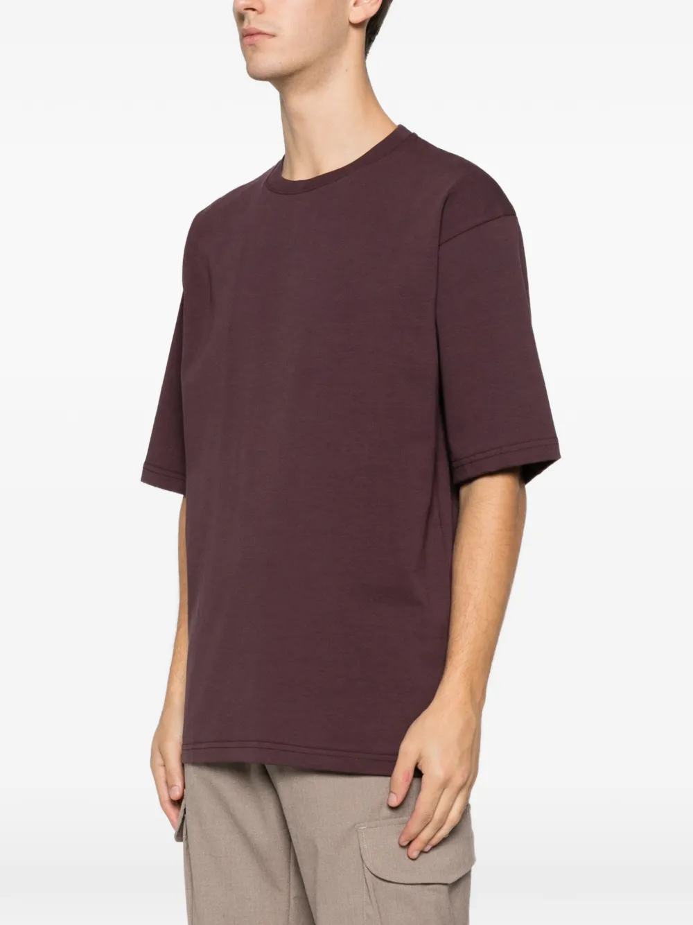 WHITESAND crewneck short-sleeve polo shirt Paars