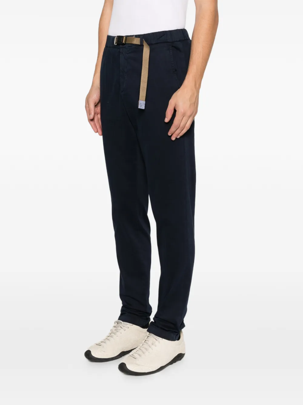 Whitesand Robert Belted Trousers In Blue