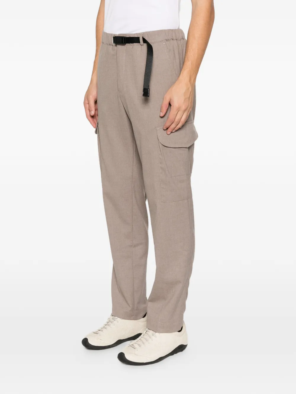 Whitesand Cargo Belted Trousers In Brown