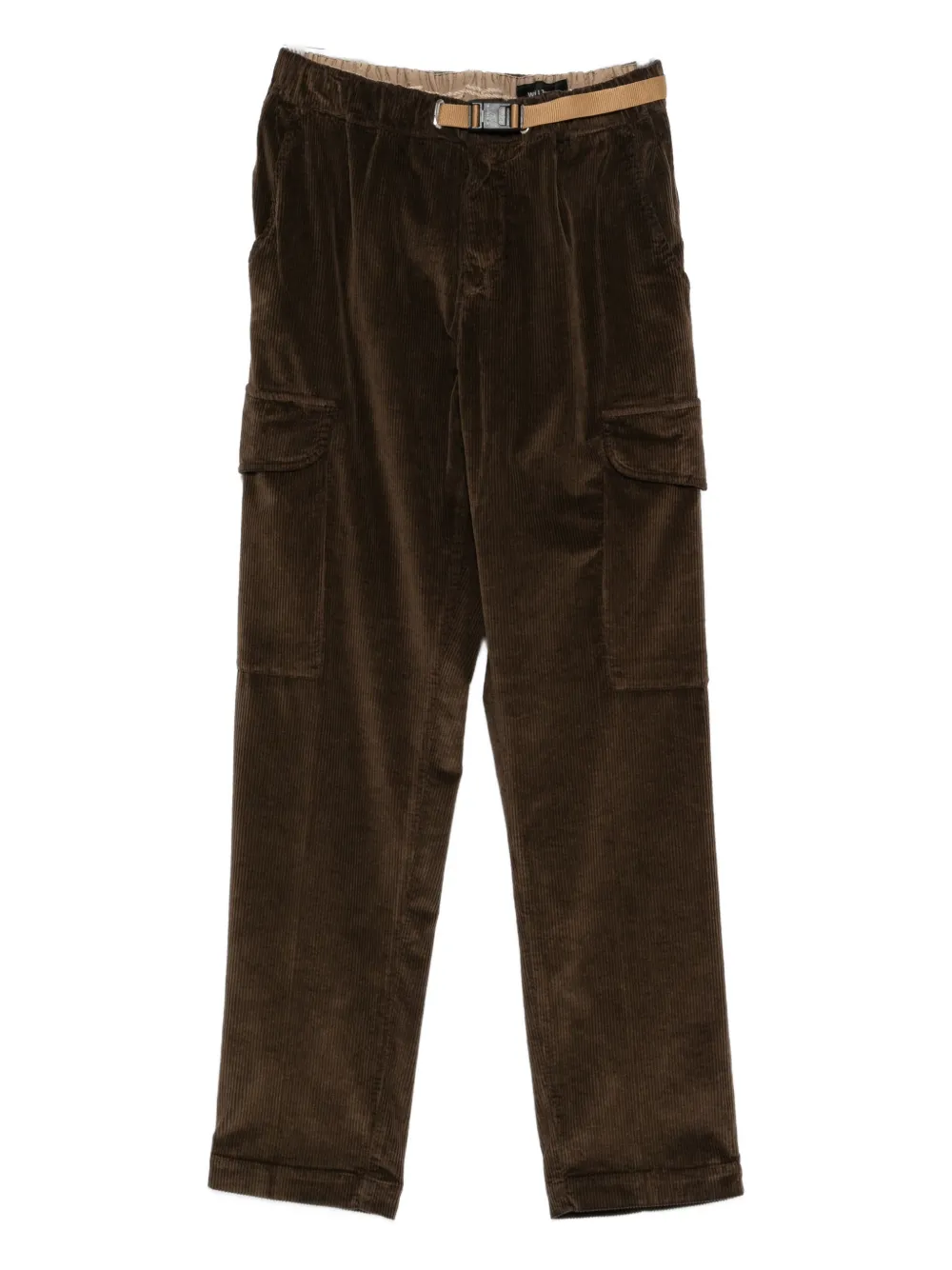 White Sand belt corduroy trousers - Marrone